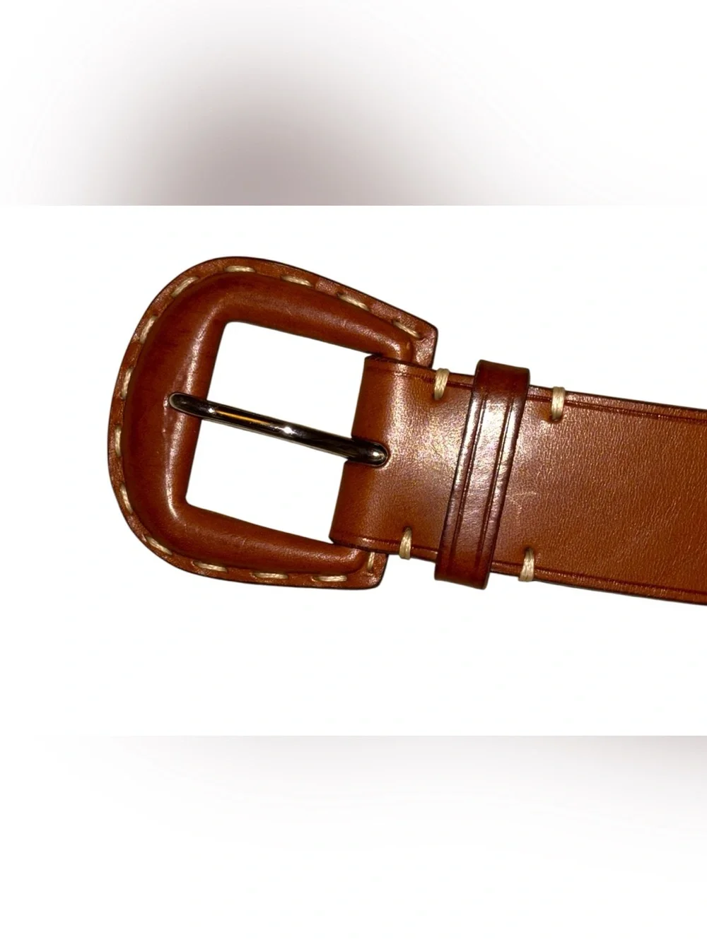 Ralph Lauren Rare Saddle Tan Italian Leather Belt & Removable Pouch M